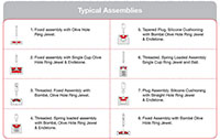 Ring Jewel Bearings - Typical Assemblies